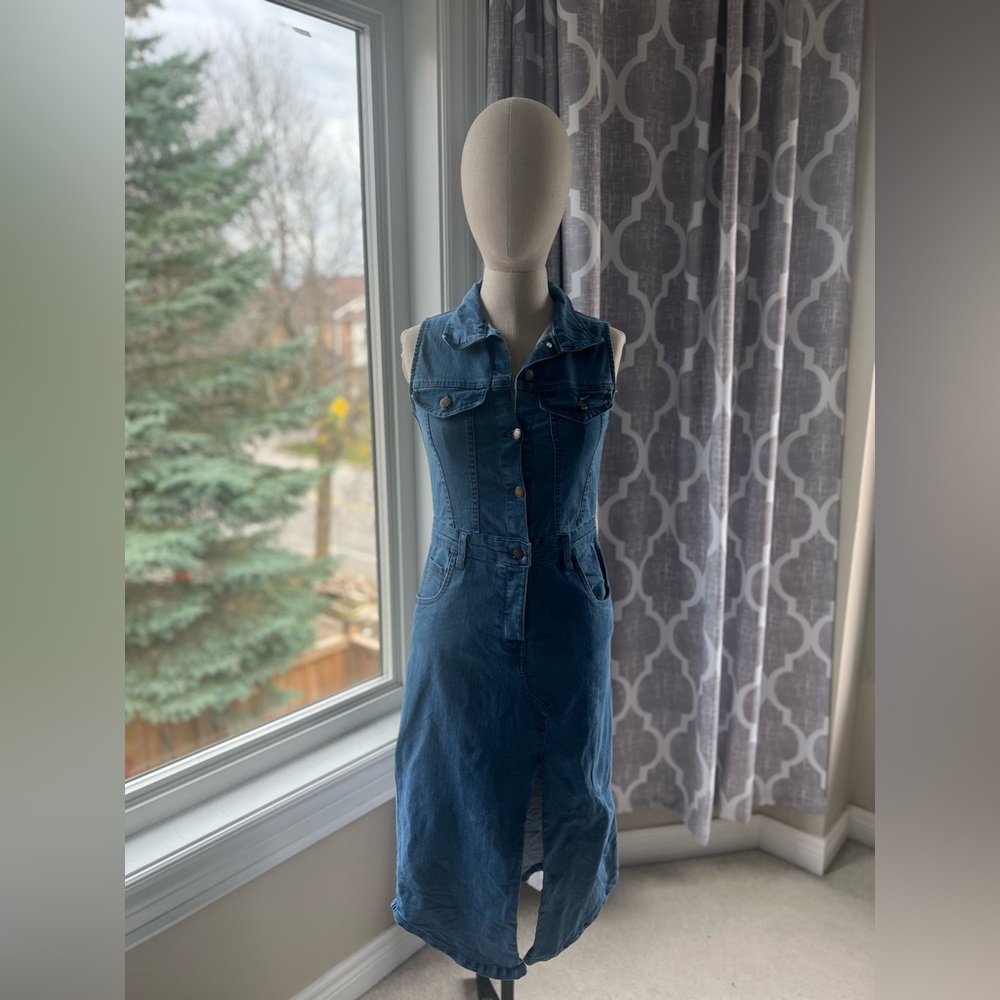 SOLD Bebe Dark Blue Denim Jacket